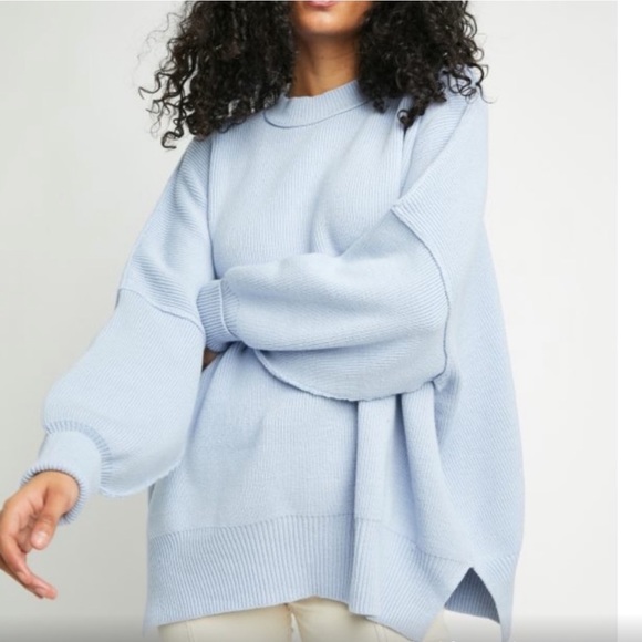Free People Sweaters - Free People easy street tunic in light blue